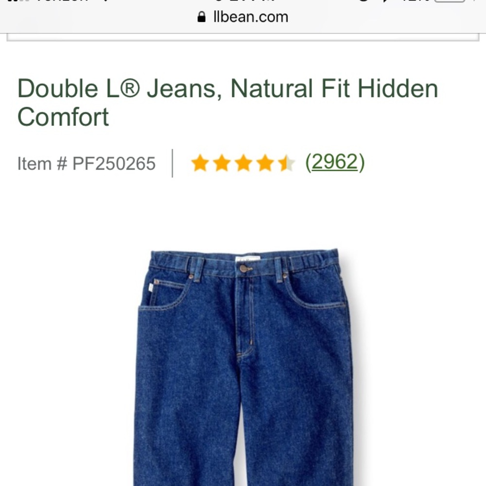 Men’s LL Bean Comfort Jean